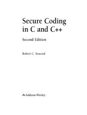 book Secure coding in C & C++