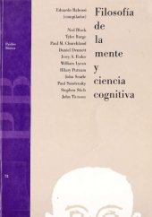 book Filosofia de la mente y ciencia cognitiva / Philosophy of Mind and Cognitive Science