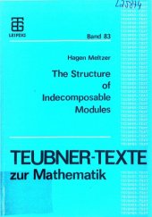 book The structure of indecomposable modules