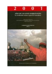 book Selección de Discursos del Presidente de la República Bolivariana de Venezuela, Hugo Chávez Frías (Tomo 3, Año 2001)