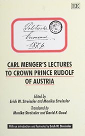 book Carl Menger’s Lectures to Crown Prince Rudolf of Austria