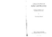 book A history of theories of ether and electricity. The classical theories