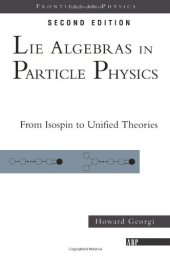 book Lie algebras in particle physics