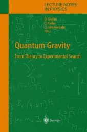 book Quantum gravity: from theory to experimental search