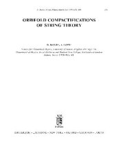 book Orbifold compactifications of string theory