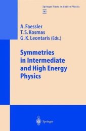 book Symmetries in intermediate and high energy physics