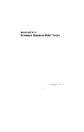 book Axiomatic Quantum Field Theory