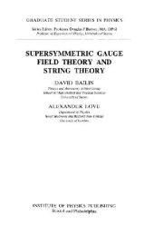 book Supersymmetric gauge field theory and string theory