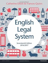 book English Legal System 2016/2017