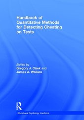 book Handbook of Quantitative Methods for Detecting Cheating on Tests