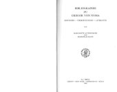 book Bibliographie zu Gregor von Nyssa. Editionen, Übersetzungen, Literatur