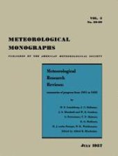 book Meteorological Research Reviews: Summaries of Progress from 1951 to 1955