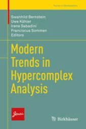 book Modern Trends in Hypercomplex Analysis