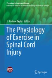 book The Physiology of Exercise in Spinal Cord Injury