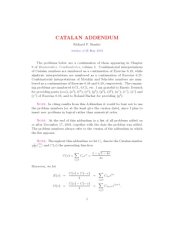 book Catalan addendum (to: Enumerative Combinatorics Volume 2)