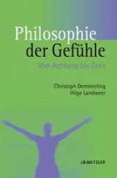 book Philosophie der Gefühle: Von Achtung bis Zorn