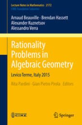 book Rationality Problems in Algebraic Geometry: Levico Terme, Italy 2015