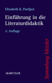 book Einführung in die Literaturdidaktik