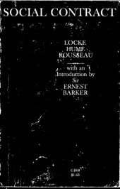 book Social Contract: Essays by Locke, Hume, and Rousseau