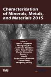 book Characterization of Minerals, Metals, and Materials 2015