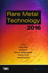 book Rare Metal Technology 2016