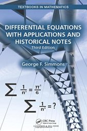 book Differential equations with applications and historical notes