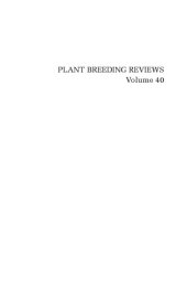 book Plant Breeding Reviews