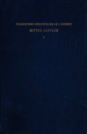 book L’intégrale de Fourier et questions qui s’y rattachent. Leçons professées à l’Institut Mittag-Leffler