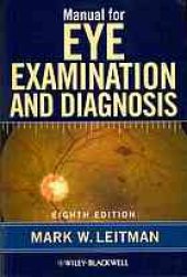 book Manual for eye examination and diagnosis