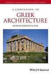 book A companion to Greek architecture