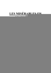 book Les Misérables on sentencing : Valjean, Fantine, Javert and the Bishop debate the principles