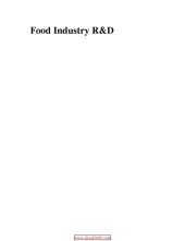 book Food industry R&D : a new approach