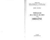 book Théologie de l’image de Dieu chez Origène