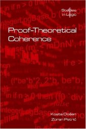 book Proof-Theoretical Coherence