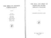 book The Soul and Spirit of Scripture Within Origen’s Exegesis