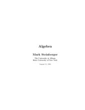 book Algebra [Lecture notes]