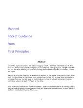 book Manned Rocket Guidance From First Principles