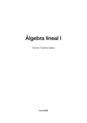 book Algebra Lineal I