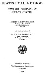 book Statistical method from the viewpoint of the quality control