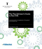 book The tax adviser’s guide to part IVA : a practical guide to the application of the general anti-avoidance rule