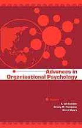 book Advances in organisational psychology