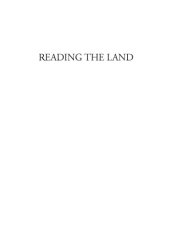 book Reading the land