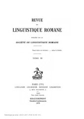 Revue de linguistique romane