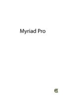 book Myriad® Pro: A Versatile Sans Serif OpenType® Family