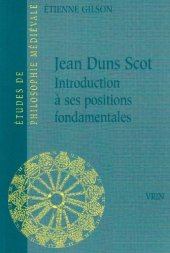 book Jean Duns Scot: Introduction a Ses Positions Fondamentales