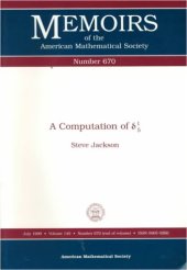 book A Computation of delta sup 1 sub 5