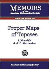 book Proper Maps of Toposes