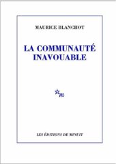 book La communauté inavouable