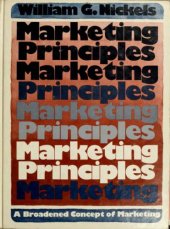 book Marketing principles: a broadened concept of marketing