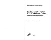 book Struktur und Verhalten von Molekülen im Raum. Eine Einführung in die Stereochemie.